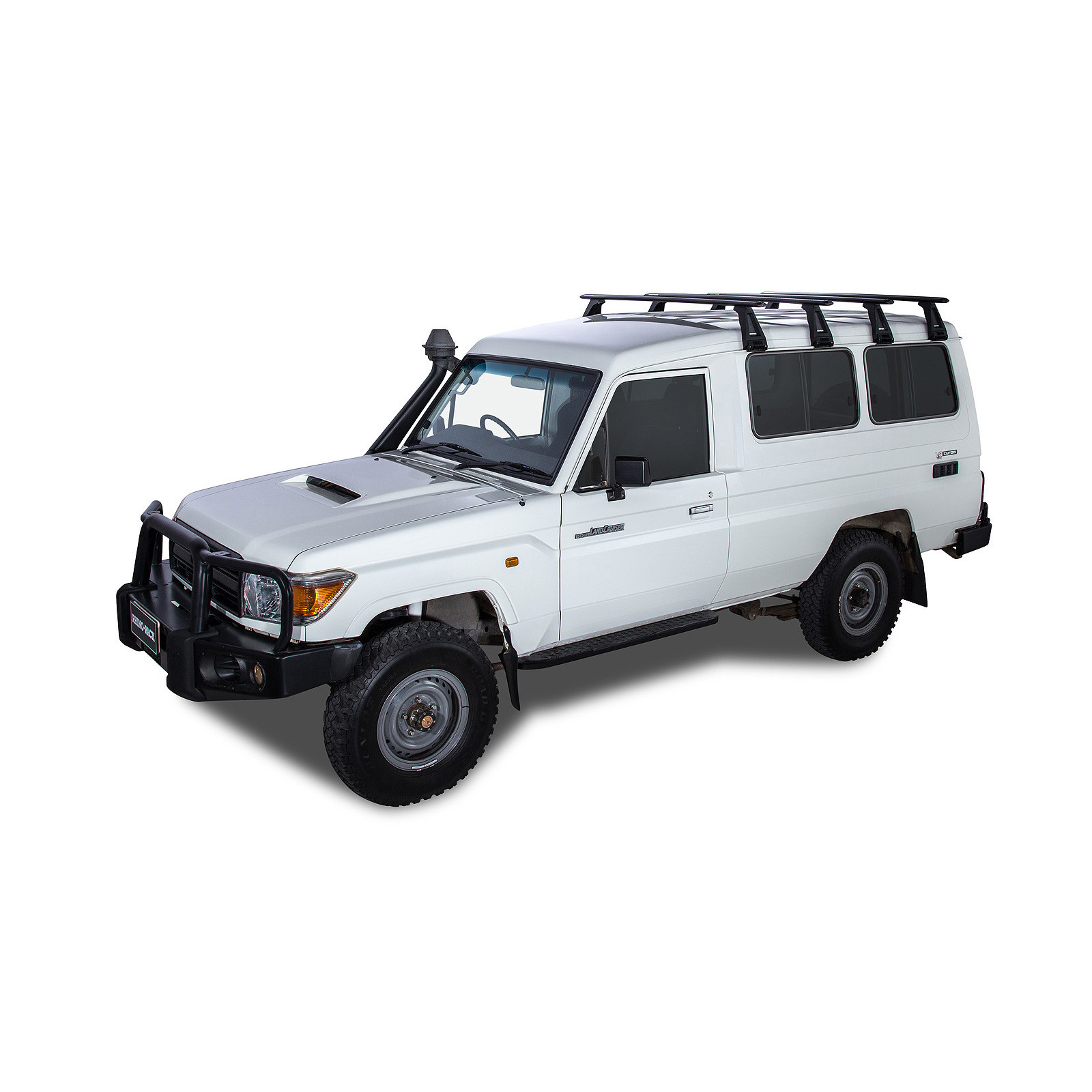 Kit 4 barres de toit noires RHINO-RACK Vortex RL210 • JA2791 