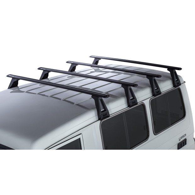 Kit 4 barres de toit noires RHINO-RACK Vortex RL210 • JA2791 