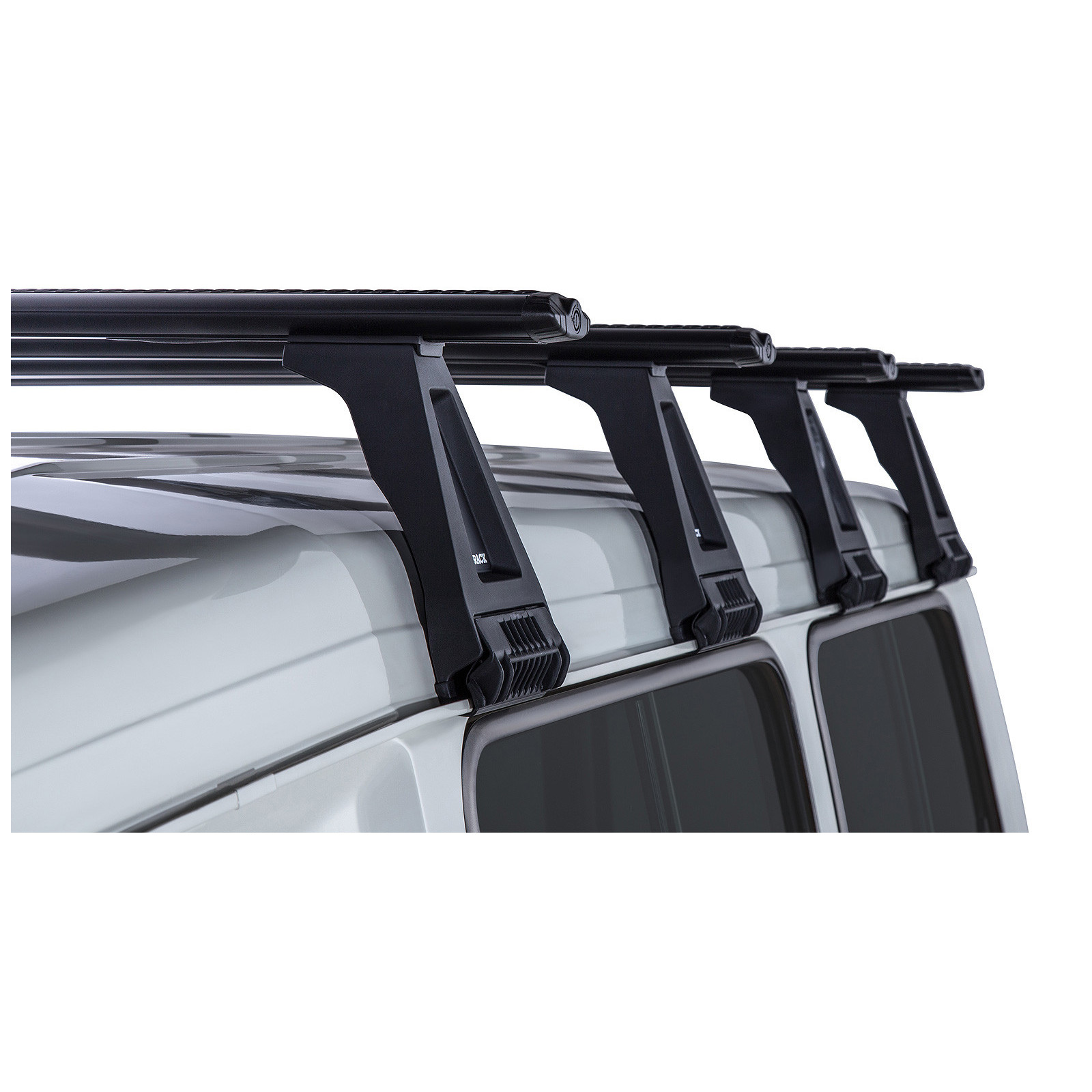 Kit 4 barres de toit noires RHINO-RACK Vortex RL210 • JA2791 
