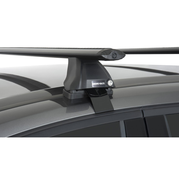 Kit 2 barres de toit noires RHINO-RACK Vortex 2500 • JA3994 
