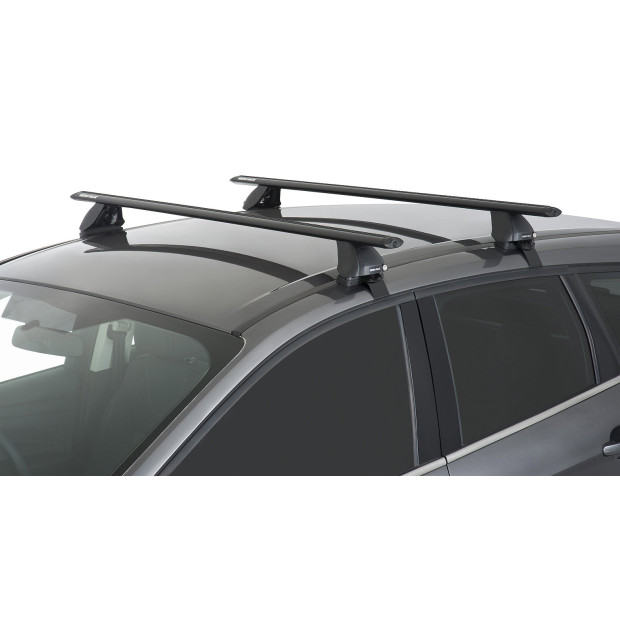 Kit 2 barres de toit noires RHINO-RACK Vortex 2500 • JA3994 