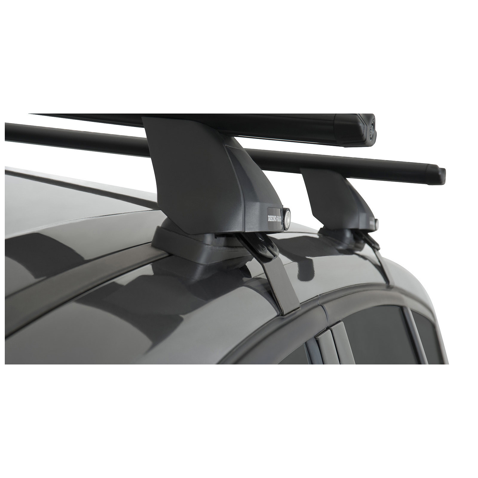 Kit 2 barres de toit noires RHINO-RACK Vortex 2500 • JA3994 