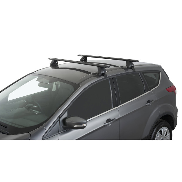Kit 2 barres de toit noires RHINO-RACK Vortex 2500 • JA3994 