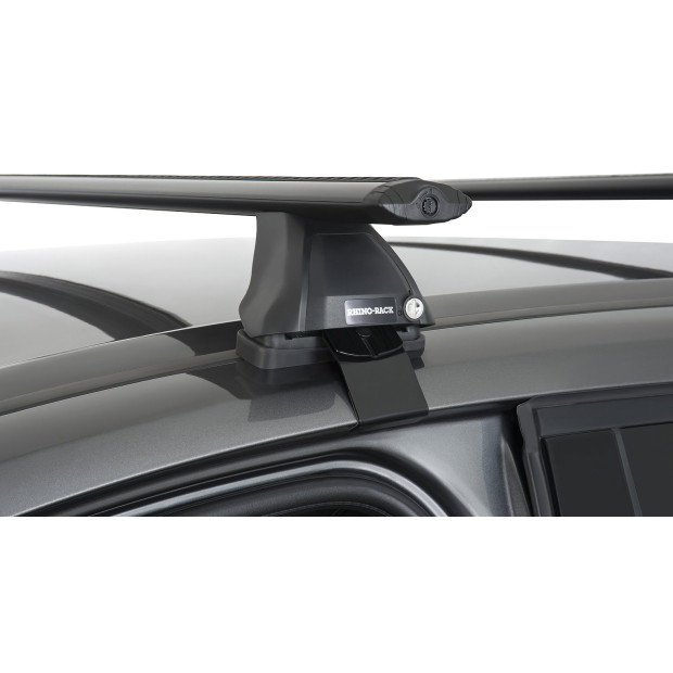 Kit 2 barres de toit noires RHINO-RACK Vortex 2500 • JA3994 