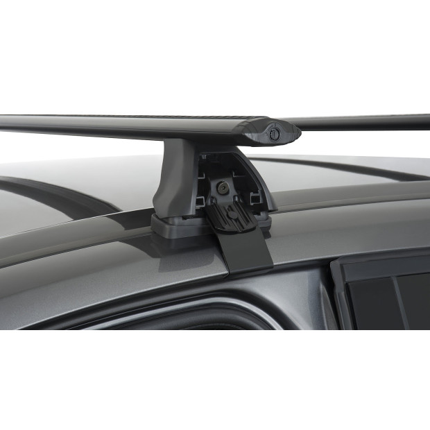 Kit 2 barres de toit noires RHINO-RACK Vortex 2500 • JA3994 