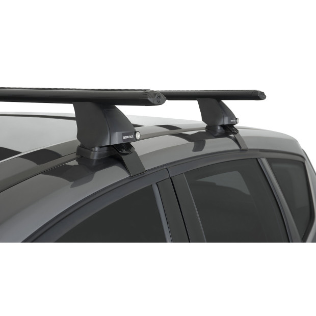 Kit 2 barres de toit noires RHINO-RACK Vortex 2500 • JA3994 
