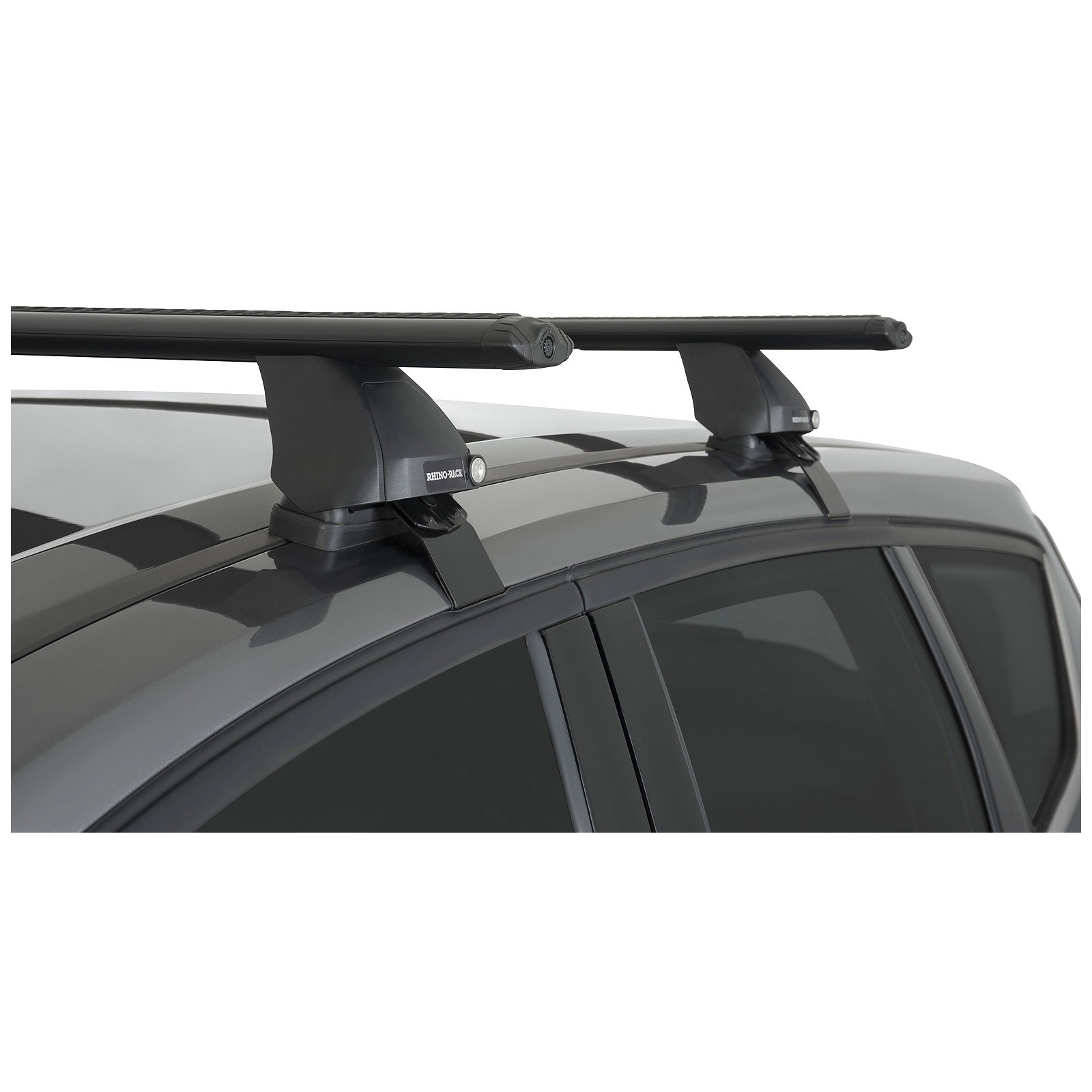 Kit 2 barres de toit noires RHINO-RACK Vortex 2500 • JA3994 