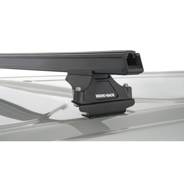 Kit 2 barres de toit noires RHINO-RACK Heavy Duty RLTP • JA5414 