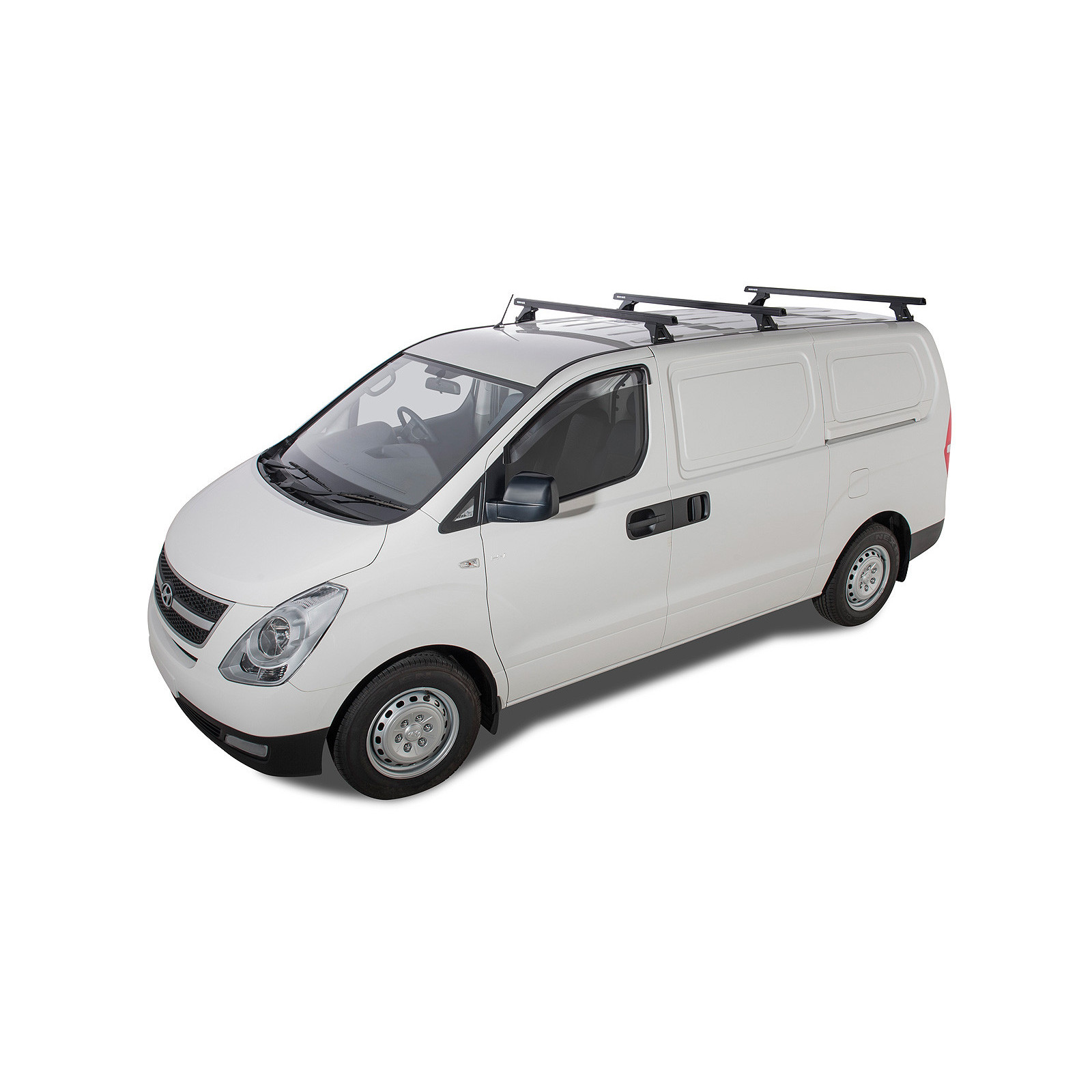 Kit 3 barres de toit noires RHINO-RACK Heavy Duty RLTF • JA5743 
