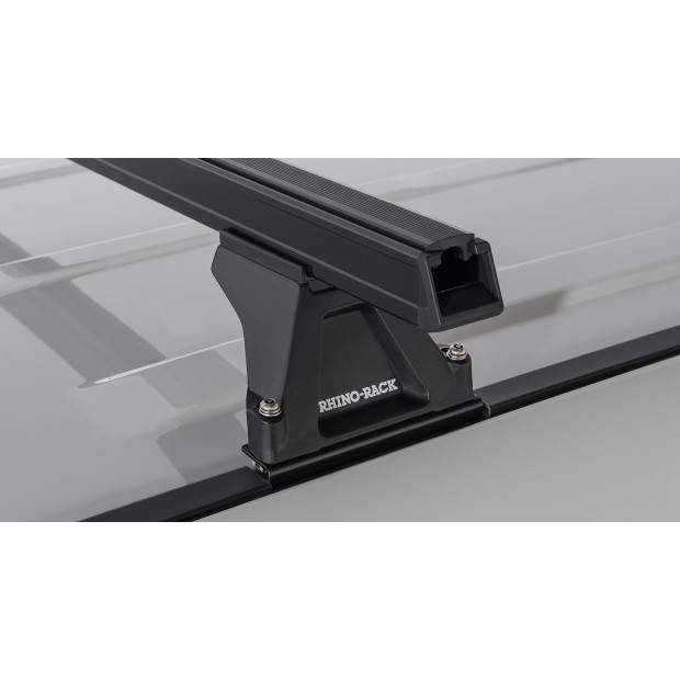 Kit 3 barres de toit noires RHINO-RACK Heavy Duty RLTF • JA5743 