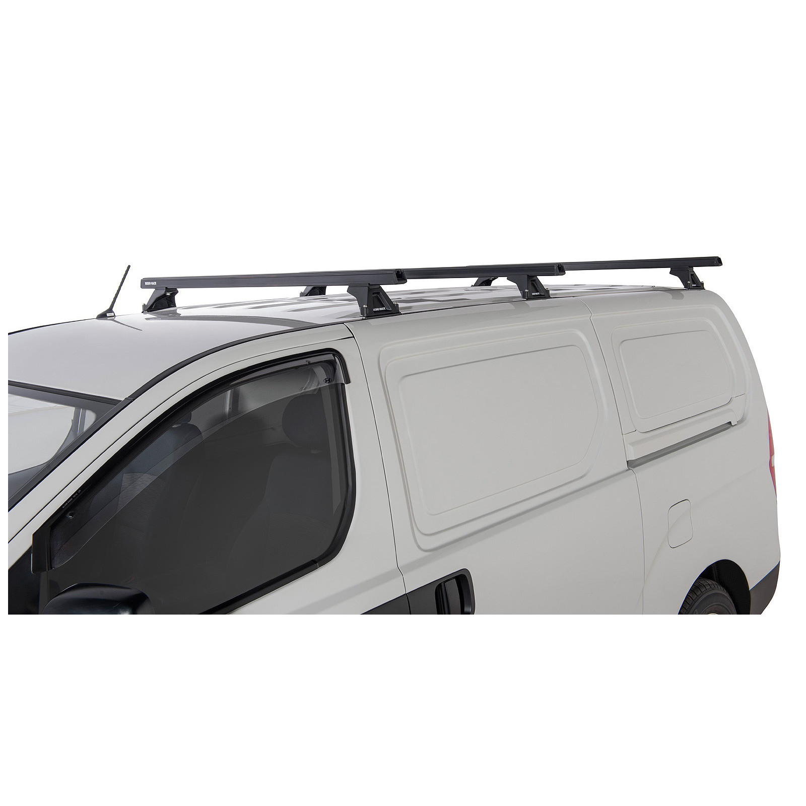 Kit 3 barres de toit noires RHINO-RACK Heavy Duty RLTF • JA5743 