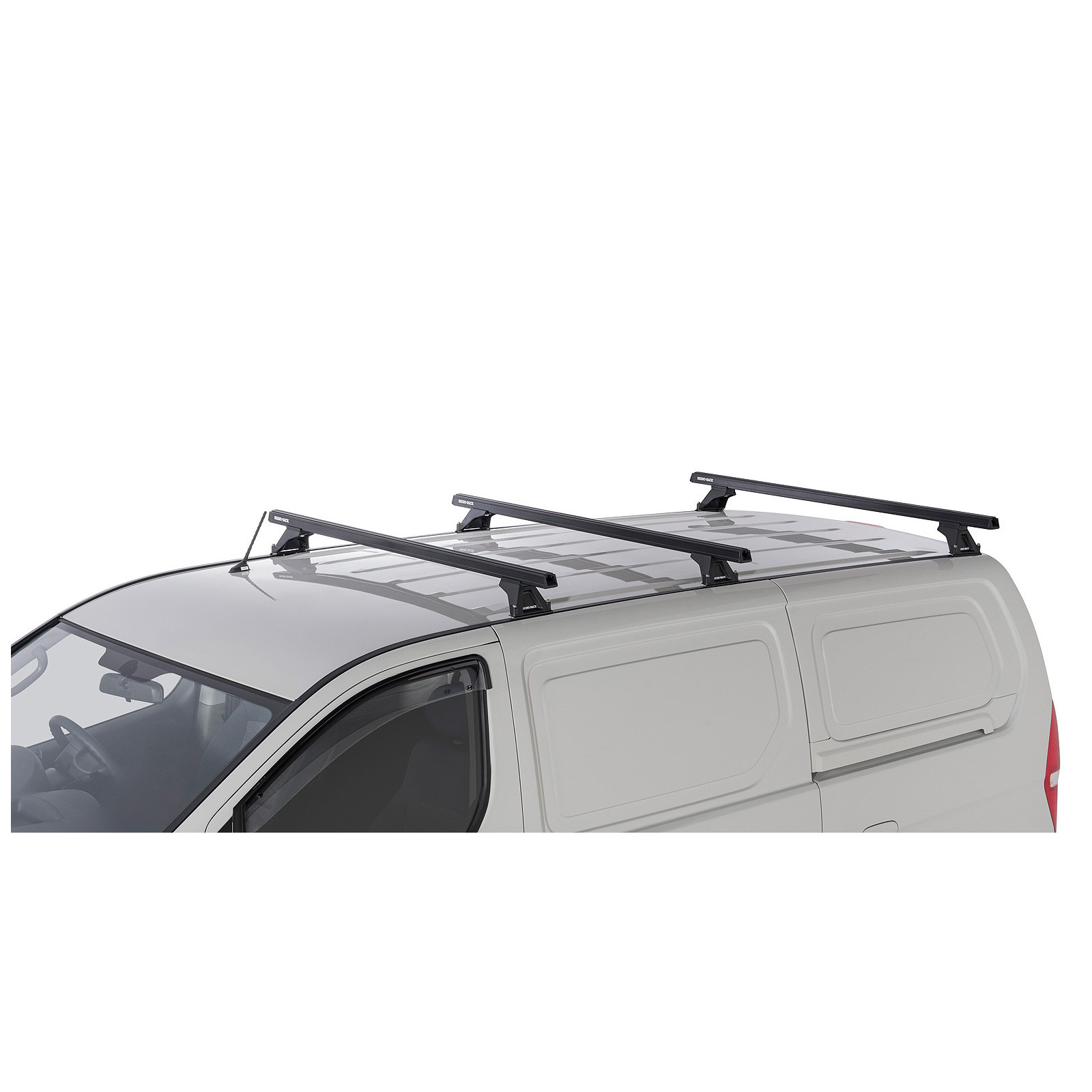 Kit 3 barres de toit noires RHINO-RACK Heavy Duty RLTF • JA5743 