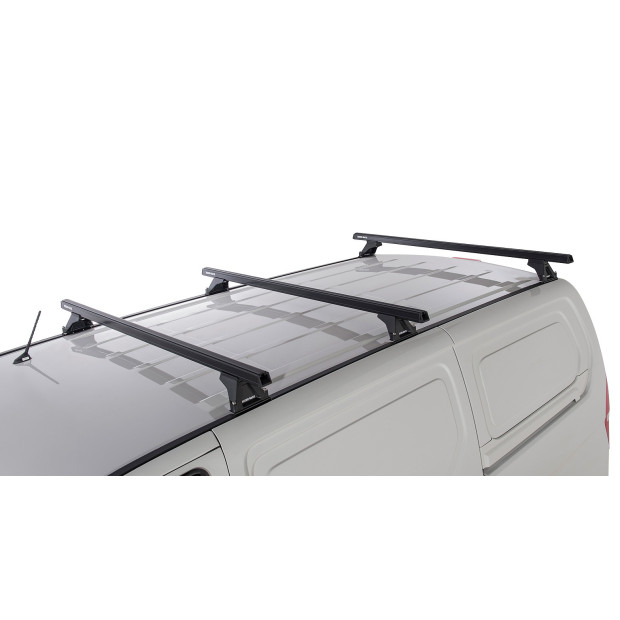 Kit 3 barres de toit noires RHINO-RACK Heavy Duty RLTF • JA5743 