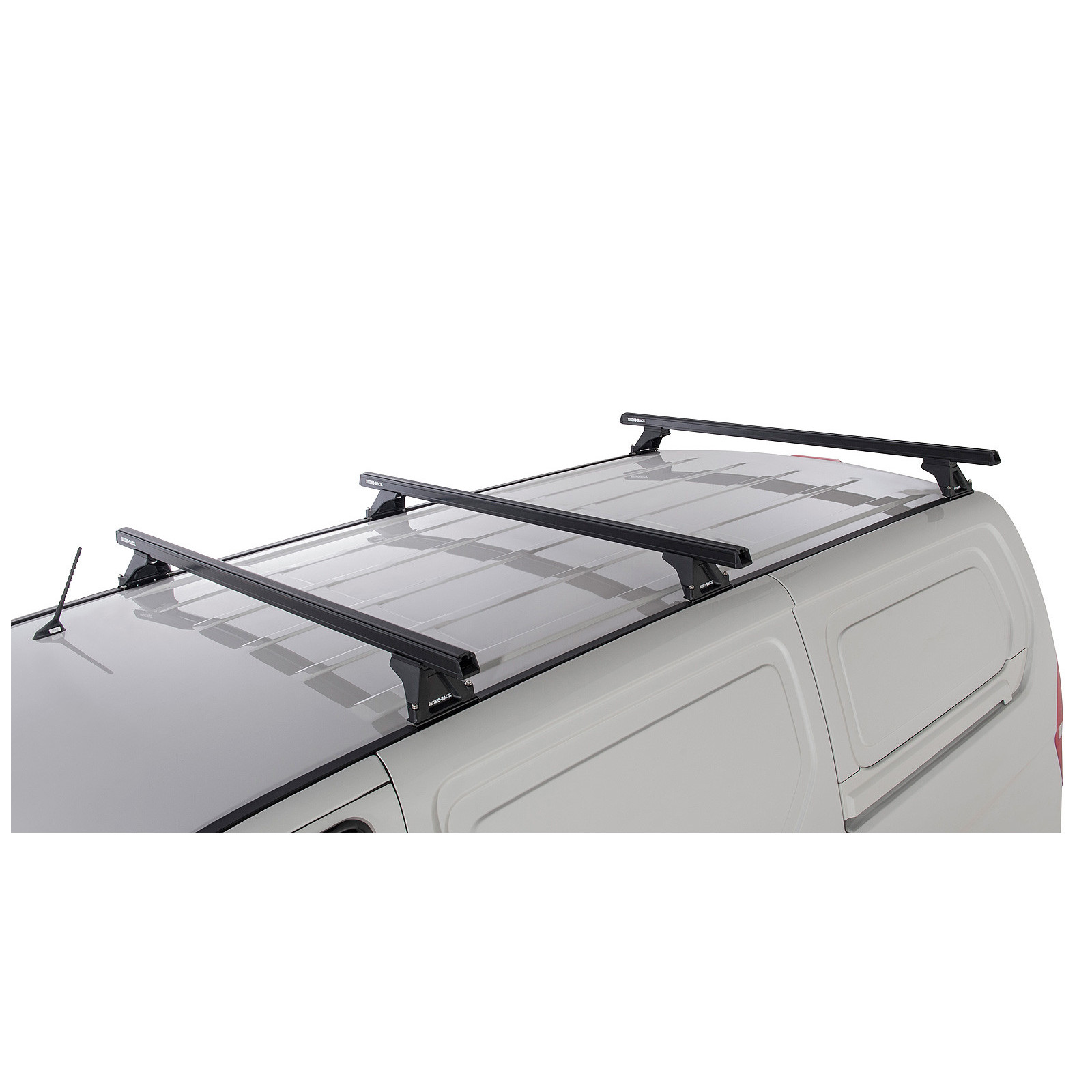Kit 3 barres de toit noires RHINO-RACK Heavy Duty RLTF • JA5743 