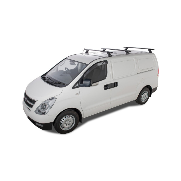 Kit 3 barres de toit noires RHINO-RACK Vortex RLTF • JA5753 