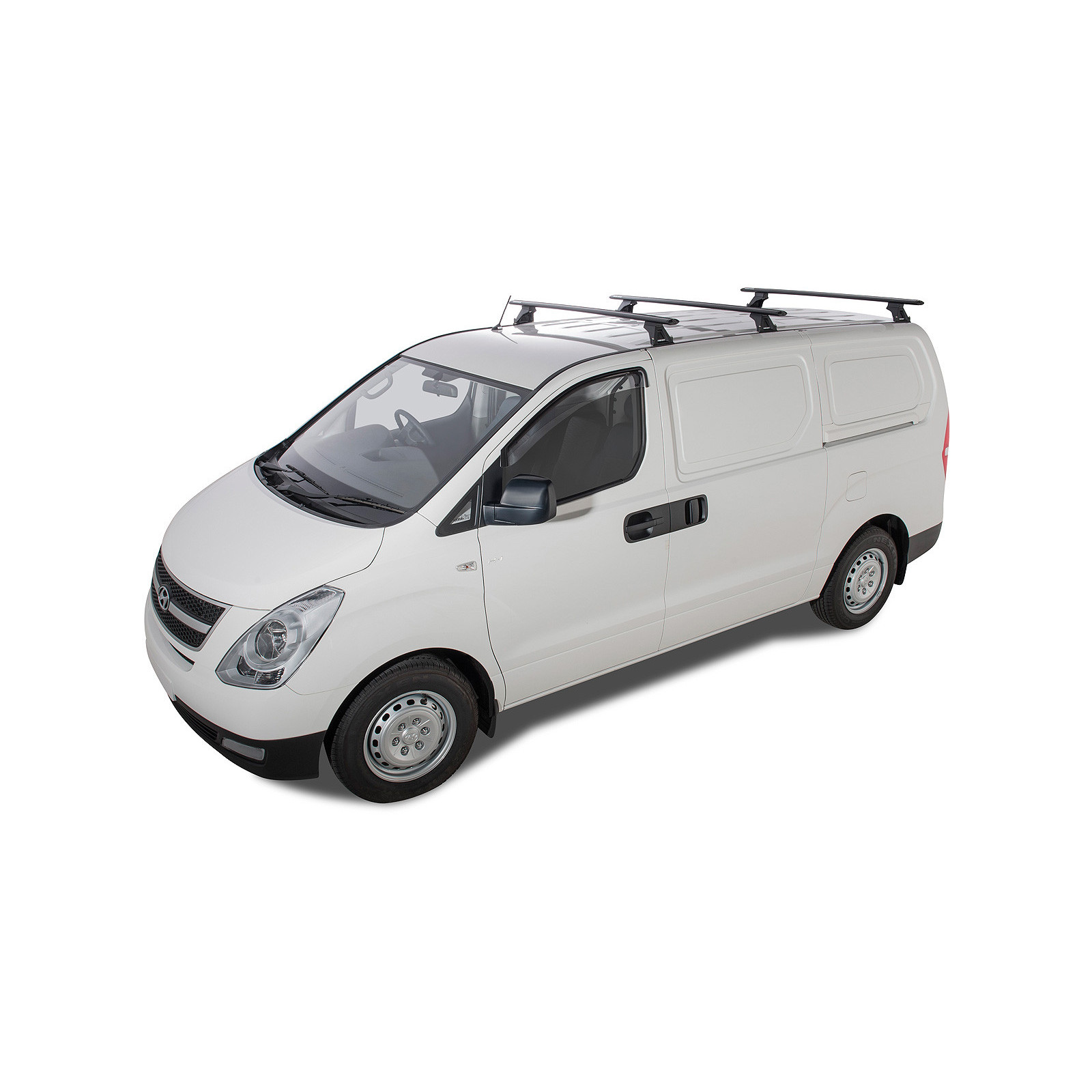 Kit 3 barres de toit noires RHINO-RACK Vortex RLTF • JA5753 