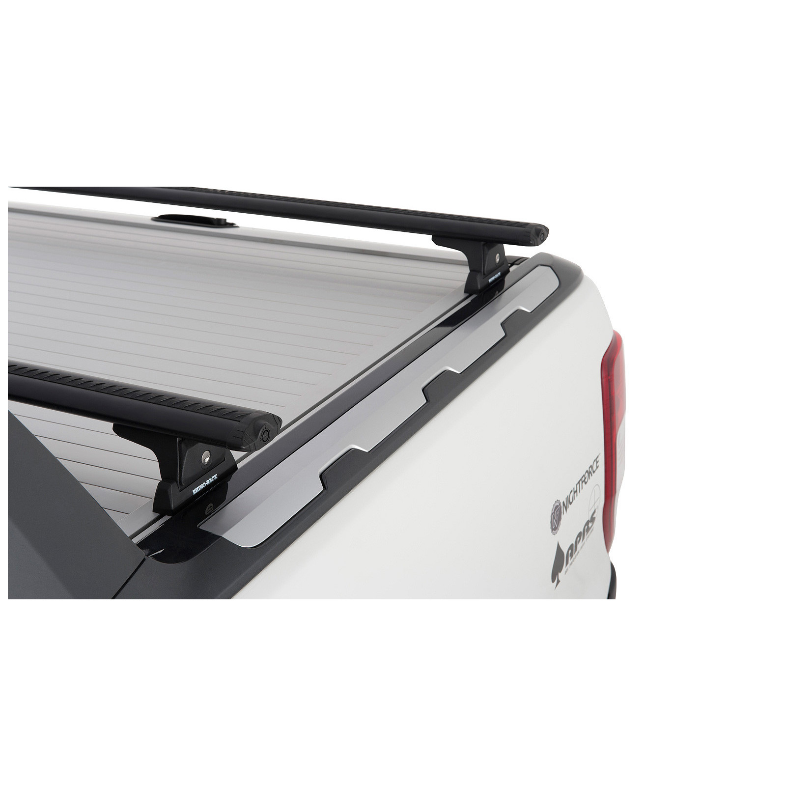 Kit 2 barres de toit noires RHINO-RACK Vortex RLT600 • JA6218 