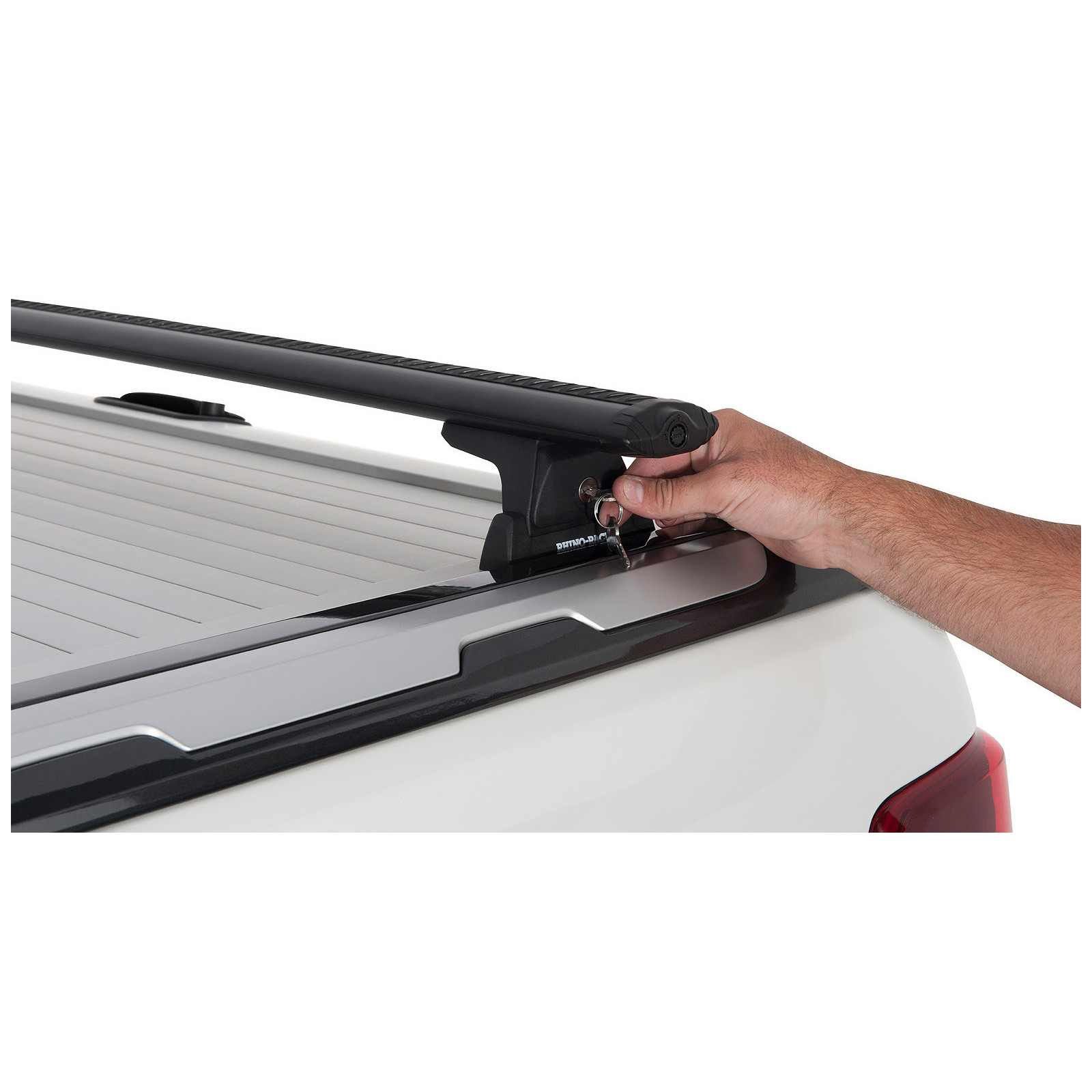 Kit 2 barres de toit noires RHINO-RACK Vortex RLT600 • JA6218 