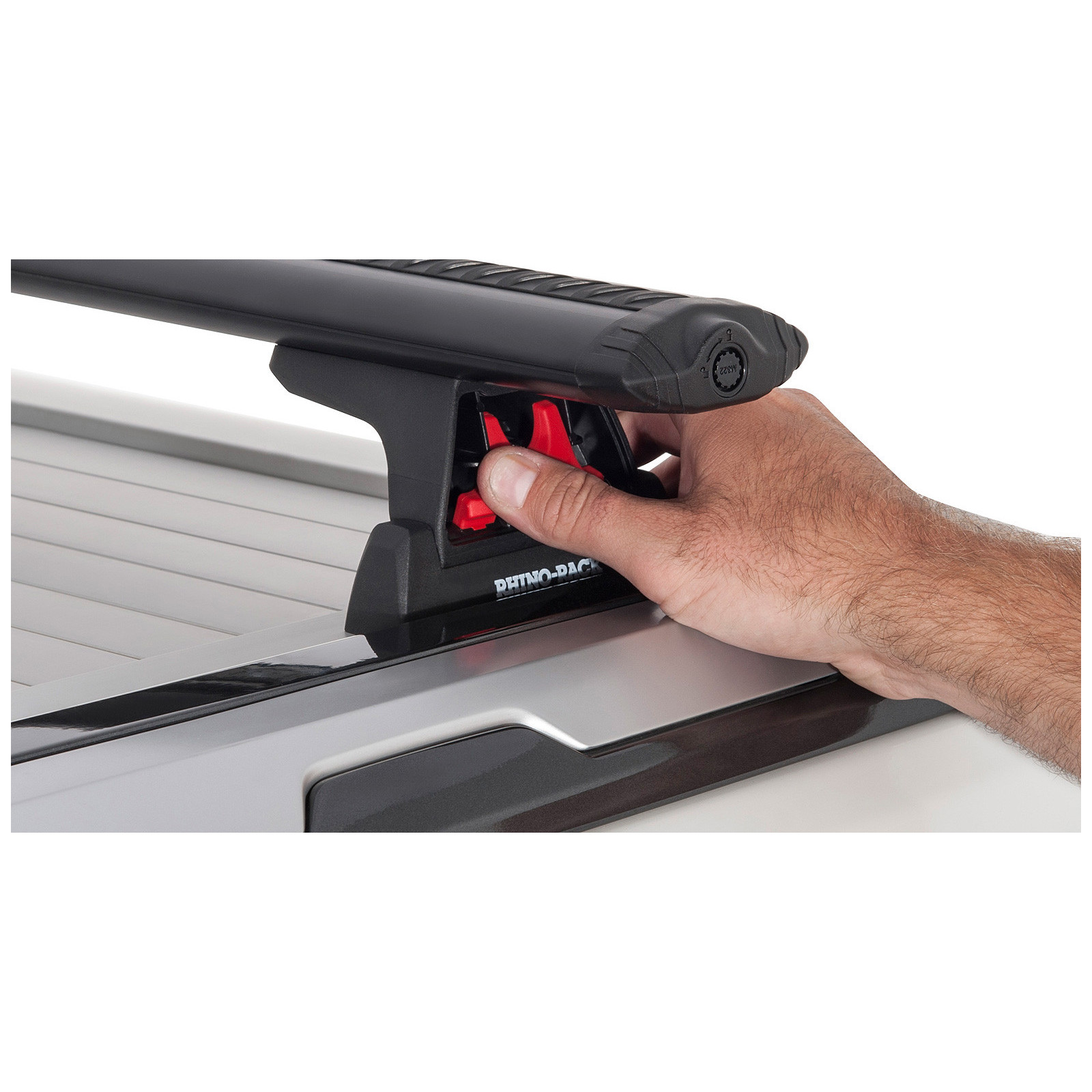 Kit 2 barres de toit noires RHINO-RACK Vortex RLT600 • JA6218 