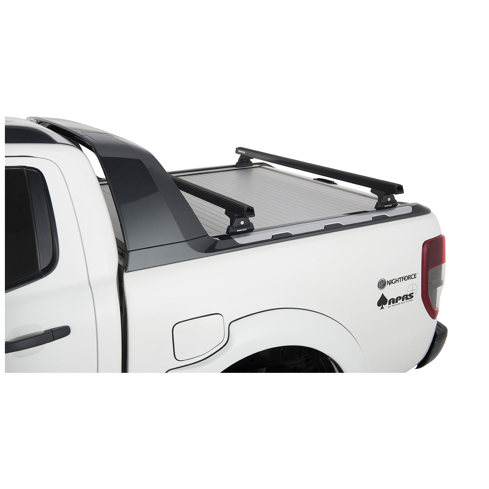 Kit 2 barres de toit noires RHINO-RACK Heavy Duty RLT600 • JA6220 