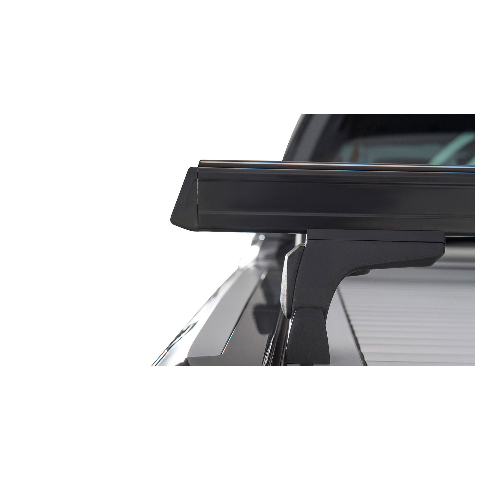 Kit 2 barres de toit noires RHINO-RACK Heavy Duty RLT600 • JA6220 