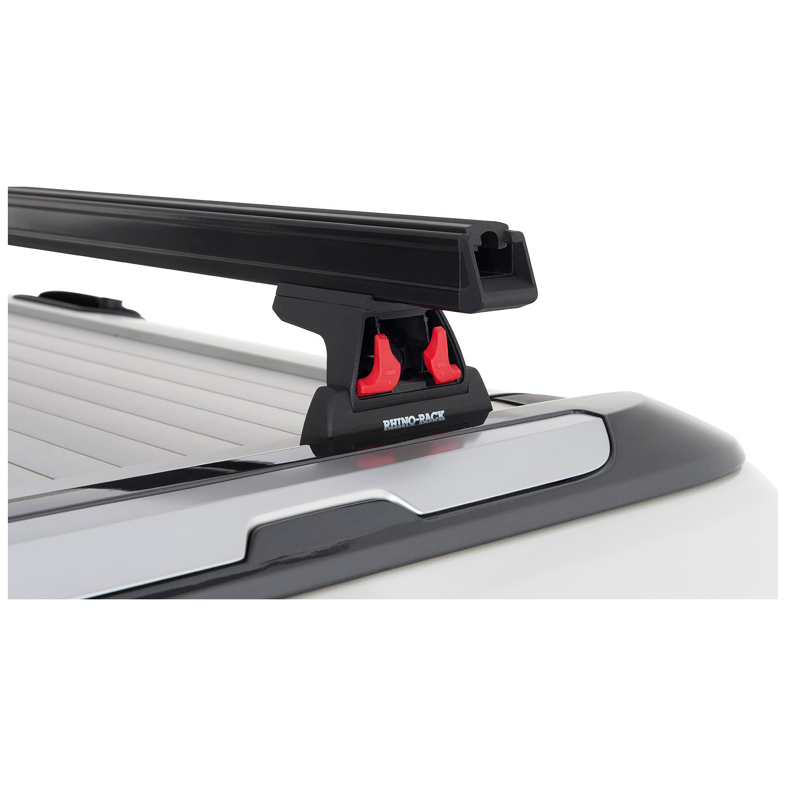 Kit 2 barres de toit noires RHINO-RACK Heavy Duty RLT600 • JA6220 