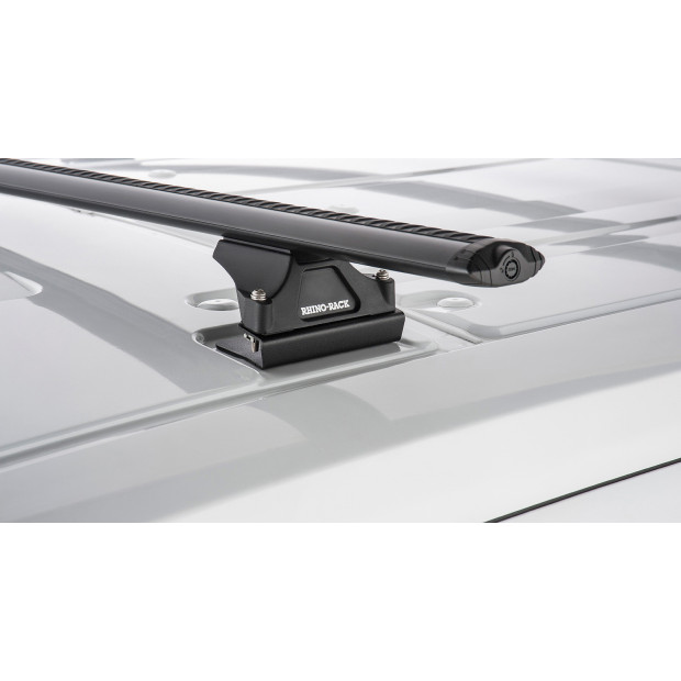 Kit 2 barres de toit noires RHINO-RACK Vortex RLTP • JA6333 