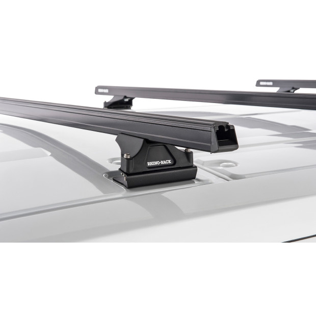 Kit 3 barres de toit noires RHINO-RACK Heavy Duty RLTP • JA6339 