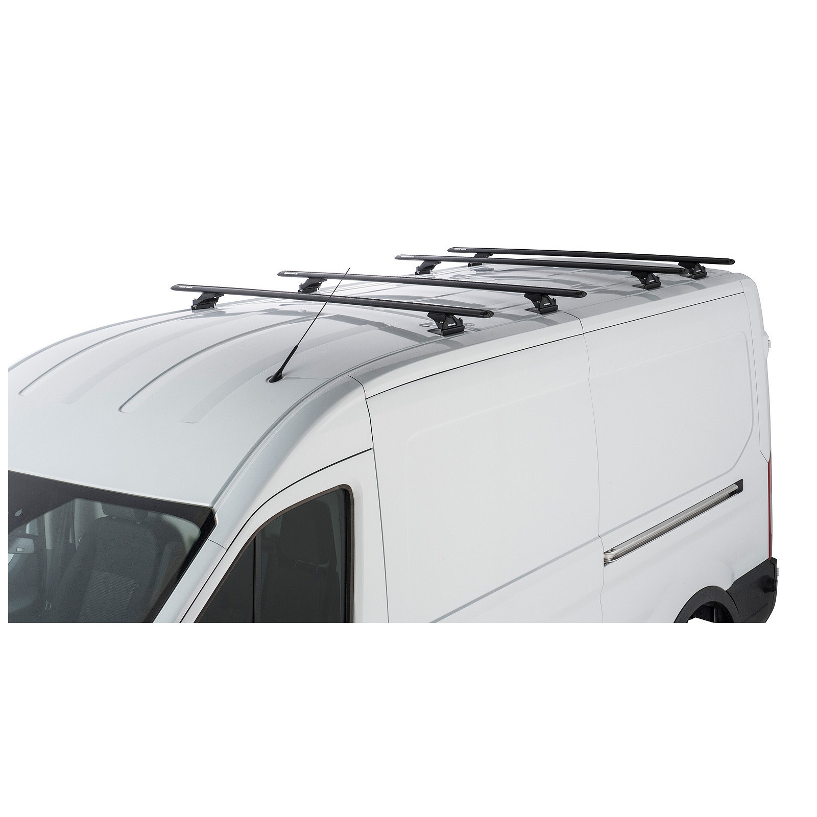 Kit 4 barres de toit noires RHINO-RACK Vortex RLTP • JA6341 