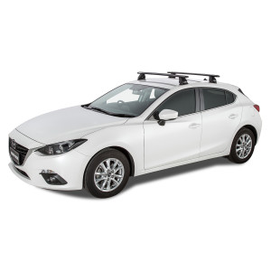 Kit 2 barres de toit noires RHINO-RACK Vortex 2500 FMP • JA6345 