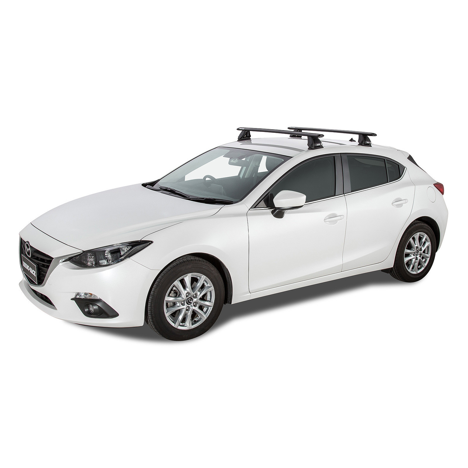 Kit 2 barres de toit noires RHINO-RACK Vortex 2500 FMP • JA6345 