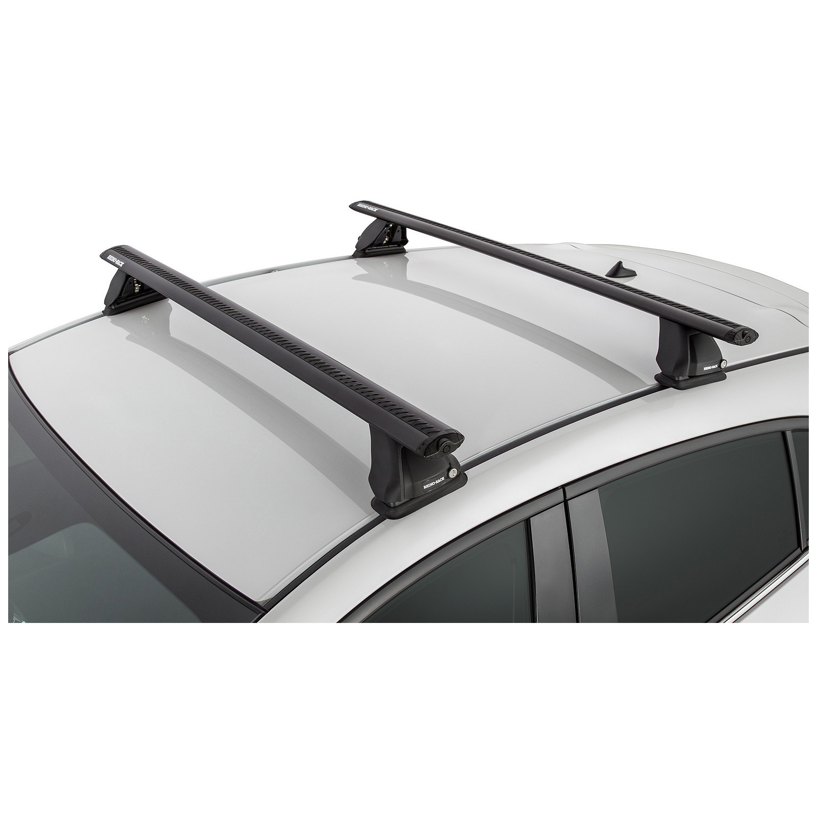 Kit 2 barres de toit noires RHINO-RACK Vortex 2500 FMP • JA6345 