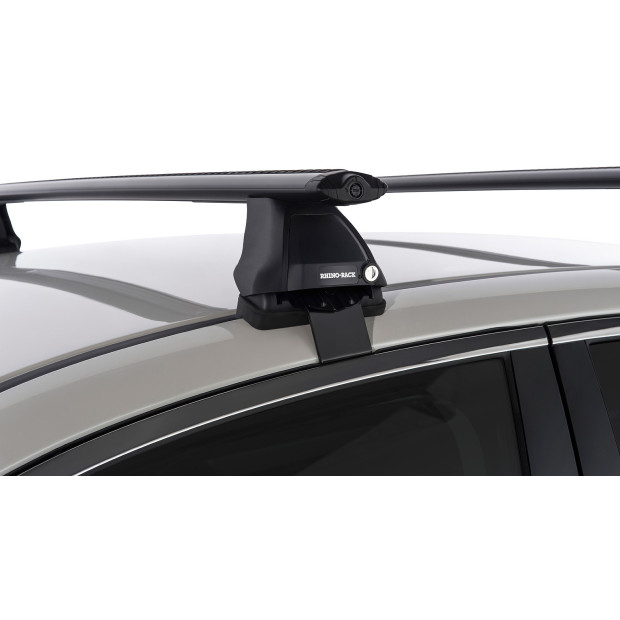 Kit 2 barres de toit noires RHINO-RACK Vortex 2500 • JA6358 