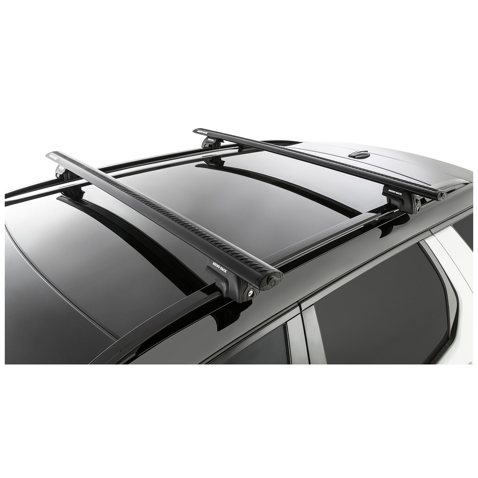 Kit 2 barres de toit noires RHINO-RACK Vortex SX • JA6418 