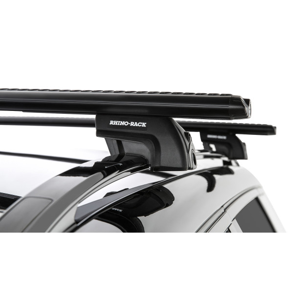 Kit 2 barres de toit noires RHINO-RACK Vortex SX • JA6418 