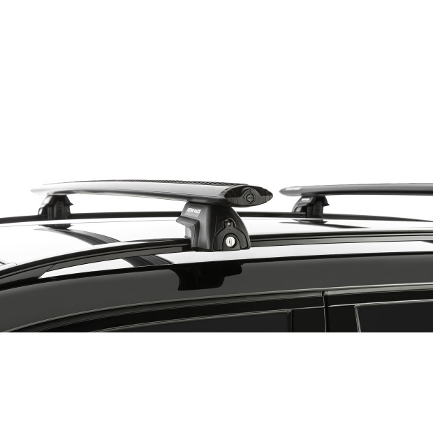 Kit 2 barres de toit noires RHINO-RACK Vortex SX • JA6418 