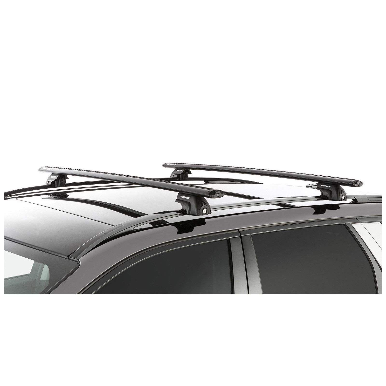 Kit 2 barres de toit noires RHINO-RACK Vortex SX • JA6418 