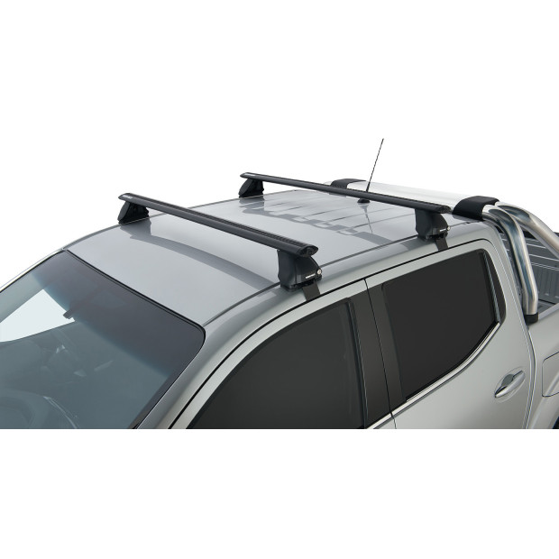 Kit 2 barres de toit noires RHINO-RACK Vortex 2500 • JA7743 