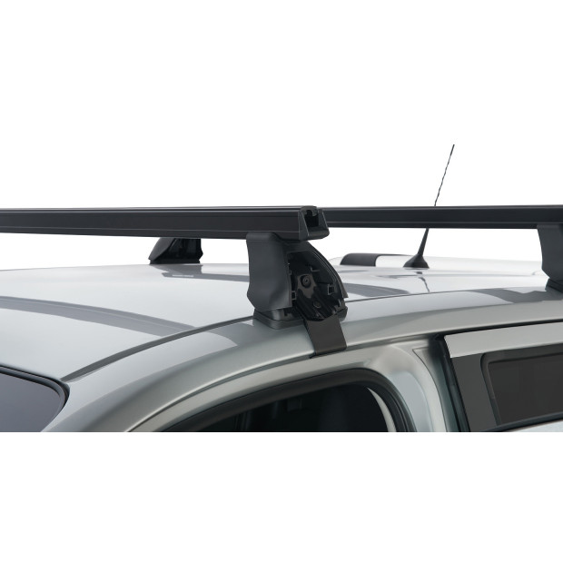 Kit 2 barres de toit noires RHINO-RACK Heavy Duty 2500 • JA7746 