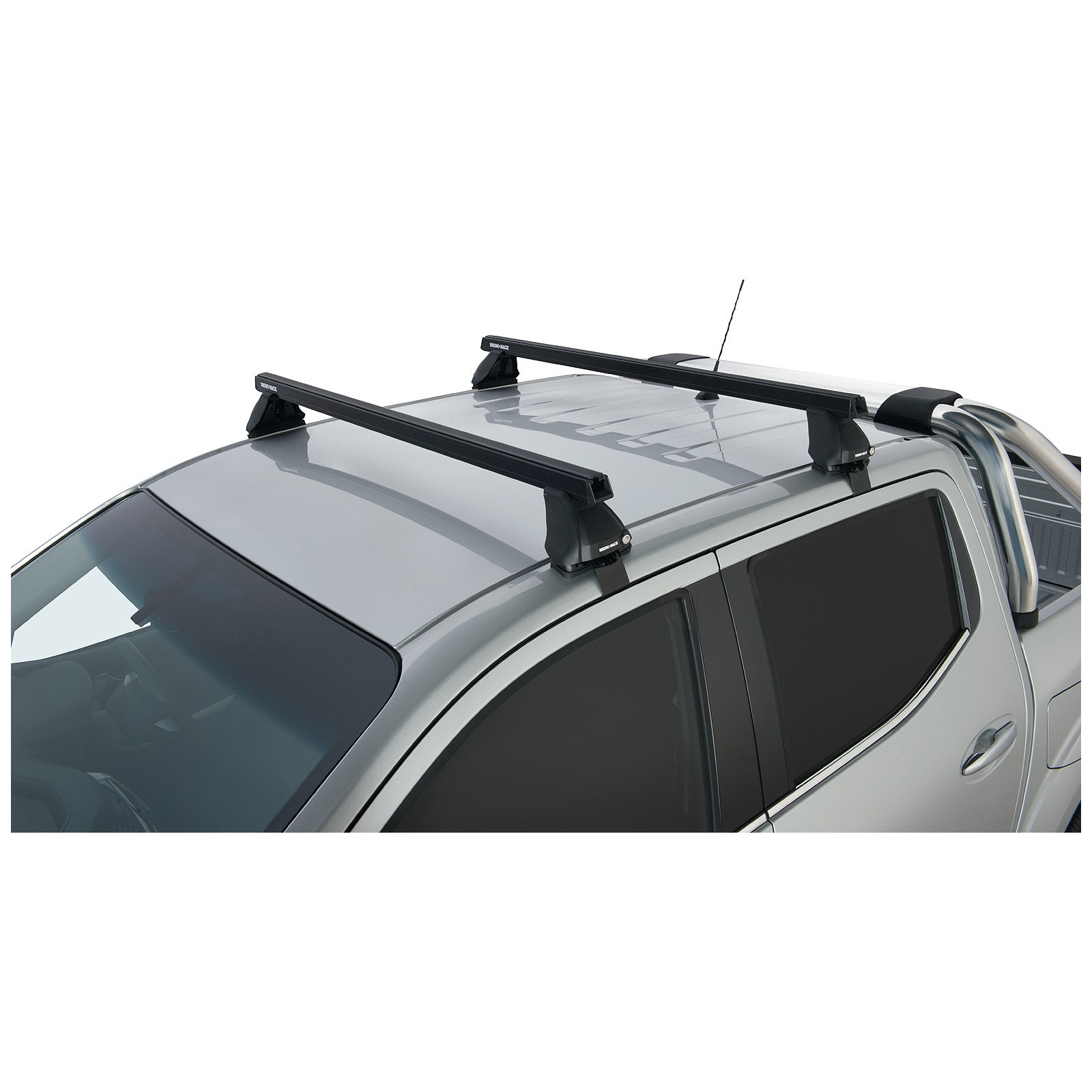 Kit 2 barres de toit noires RHINO-RACK Heavy Duty 2500 • JA7746 