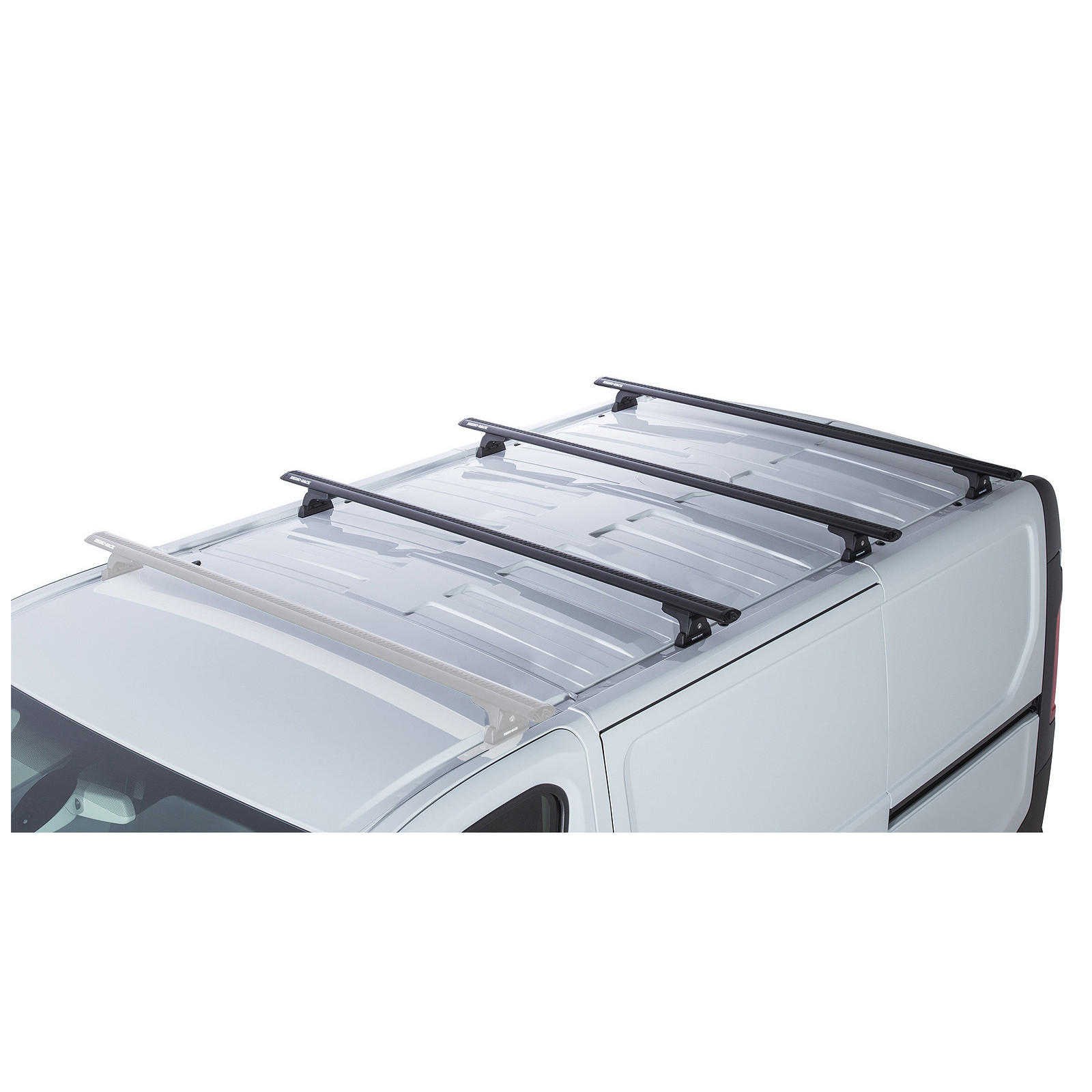 Kit 3 barres de toit noires RHINO-RACK Vortex RLT600 • JA7927 