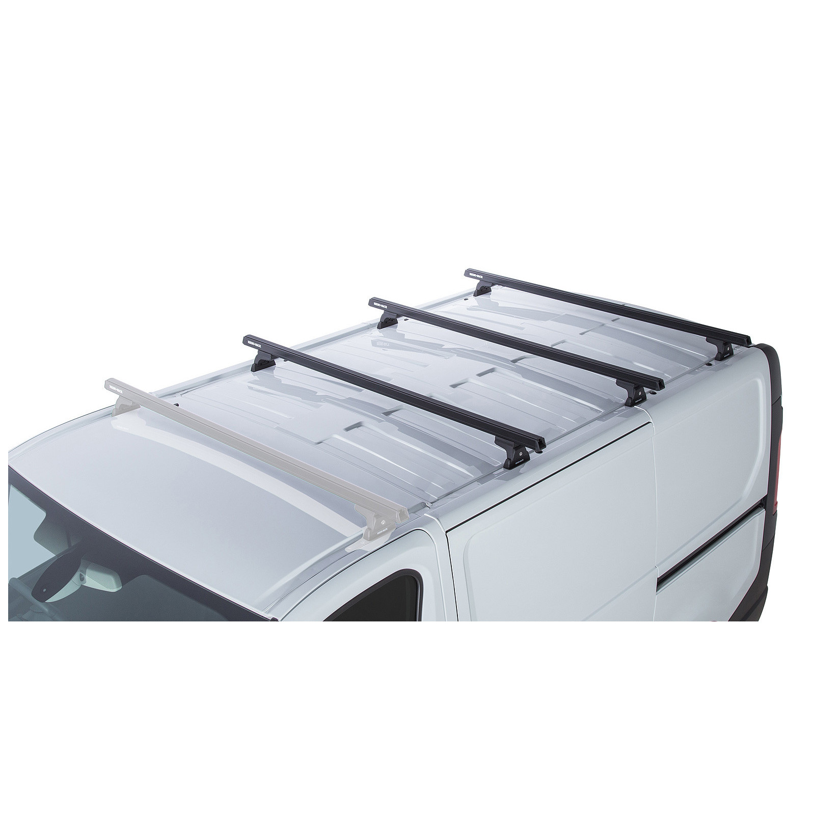 Kit 3 barres de toit noires RHINO-RACK Heavy Duty RLT600 • JA7929 