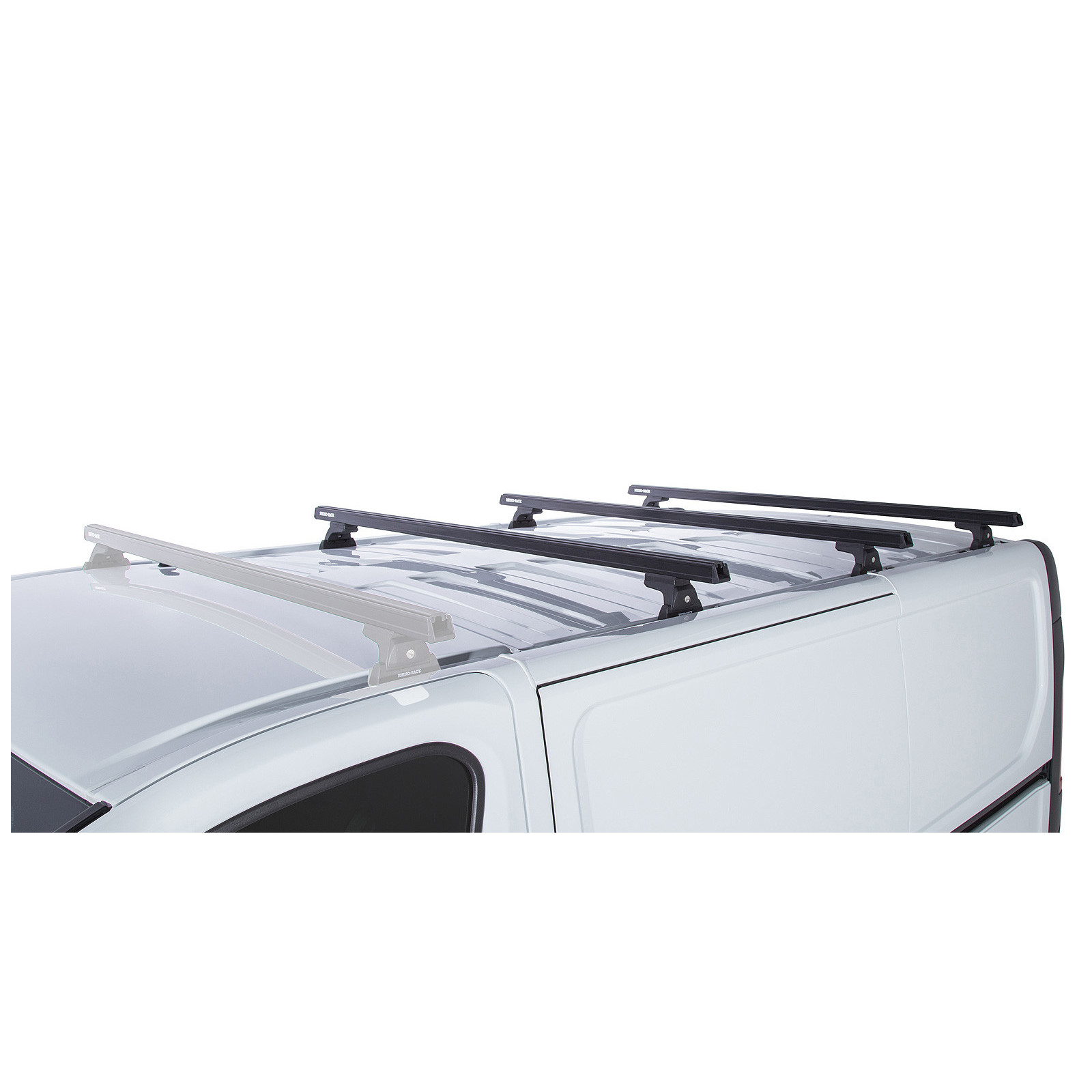 Kit 3 barres de toit noires RHINO-RACK Heavy Duty RLT600 • JA7929 