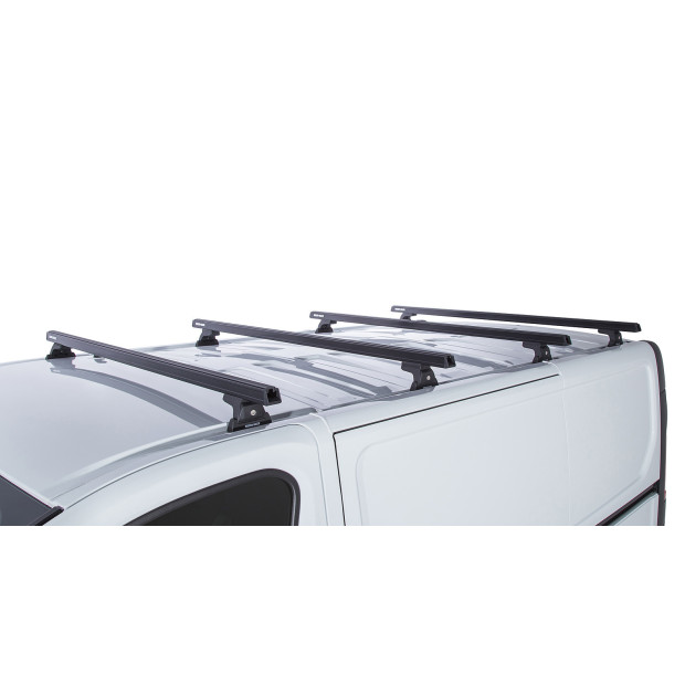 Kit 4 barres de toit noires RHINO-RACK Heavy Duty RLT600 • JA7937 
