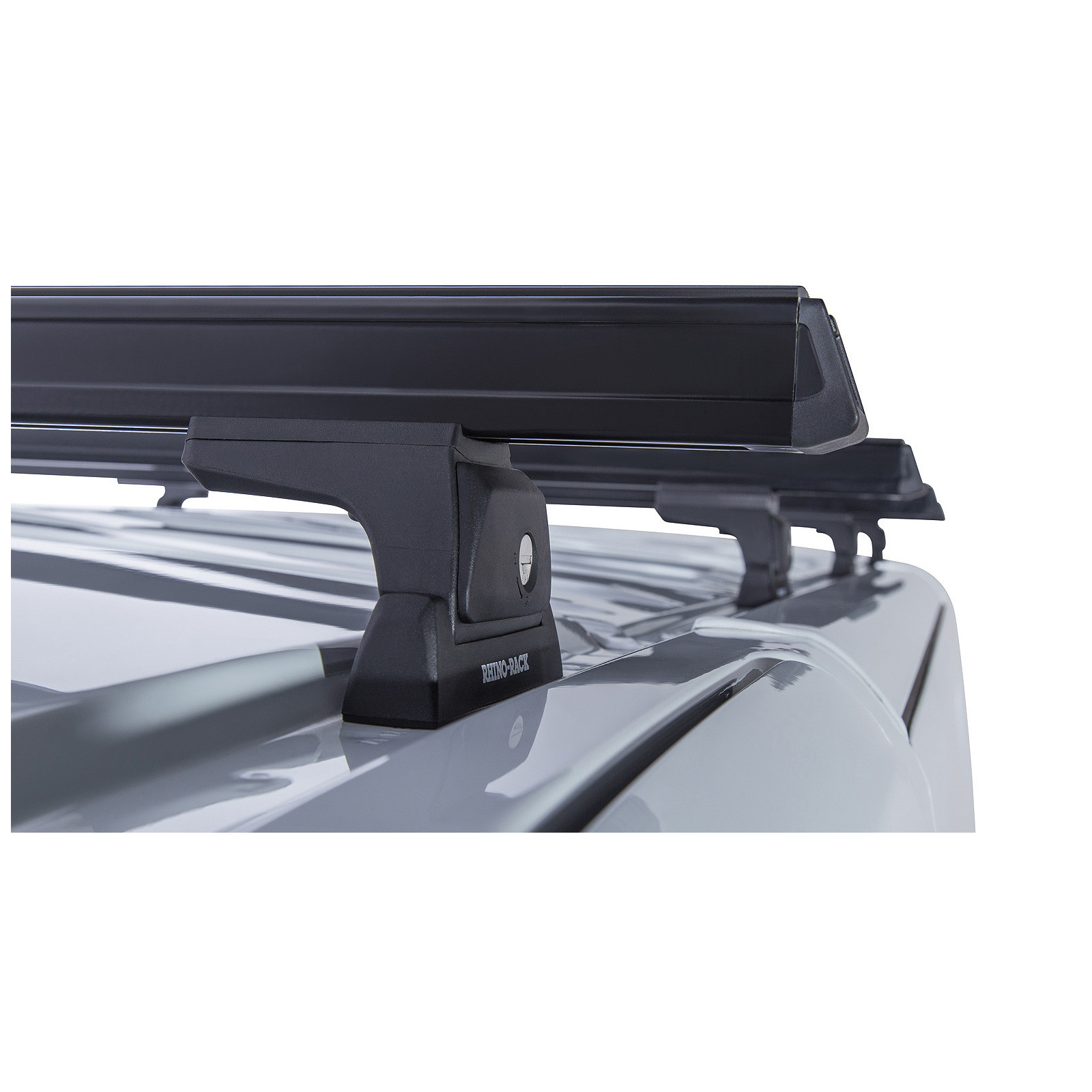 Kit 4 barres de toit noires RHINO-RACK Heavy Duty RLT600 • JA7937 