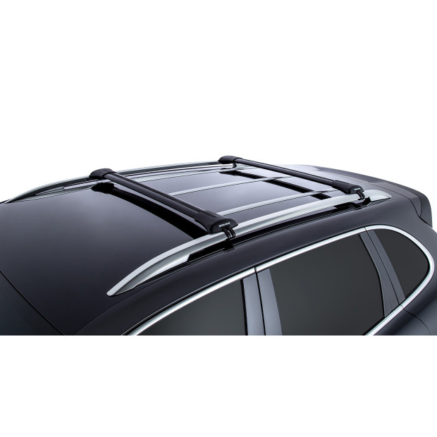 Kit 2 barres de toit noires RHINO-RACK Vortex SteathBar • JA7969 