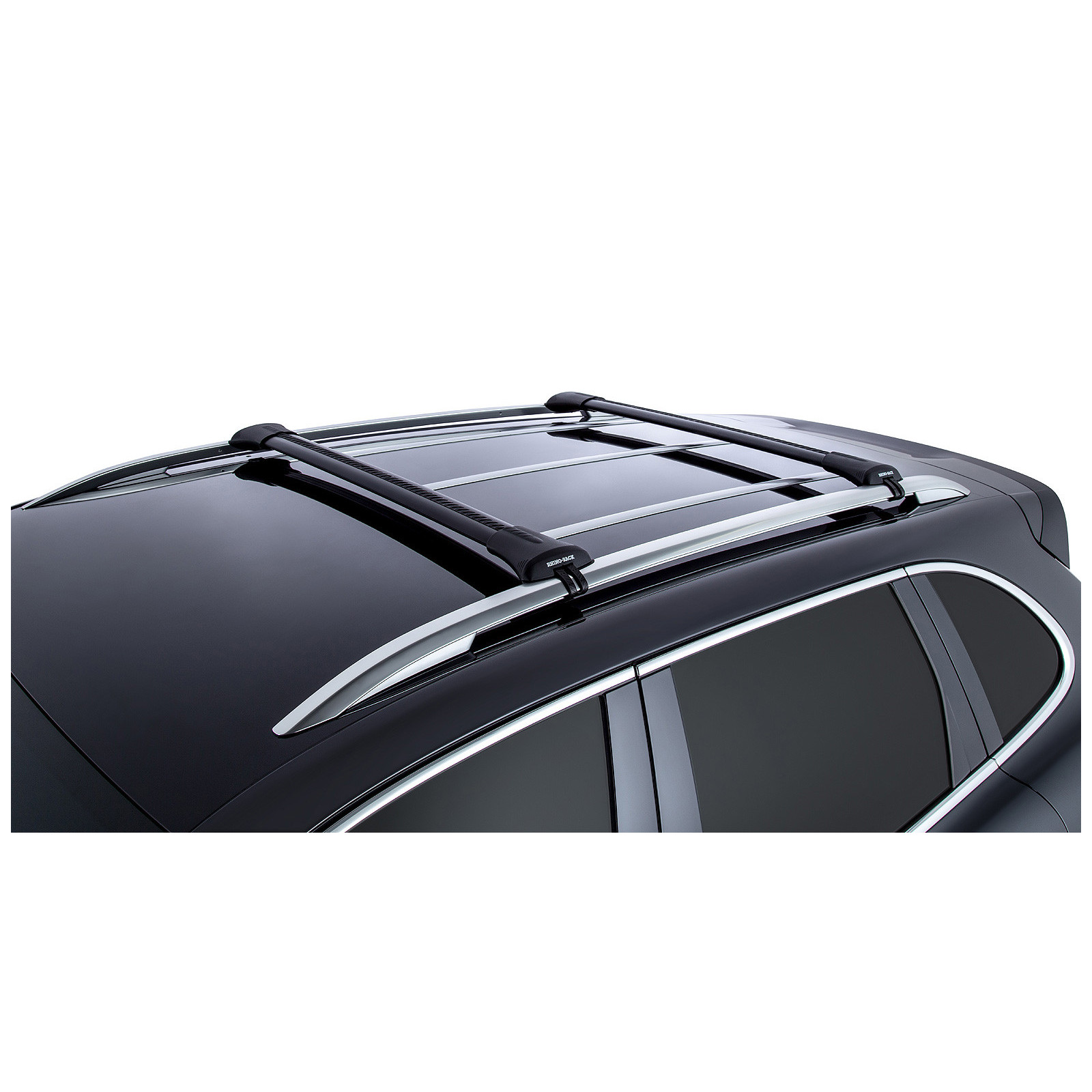 Kit 2 barres de toit noires RHINO-RACK Vortex SteathBar • JA7969 