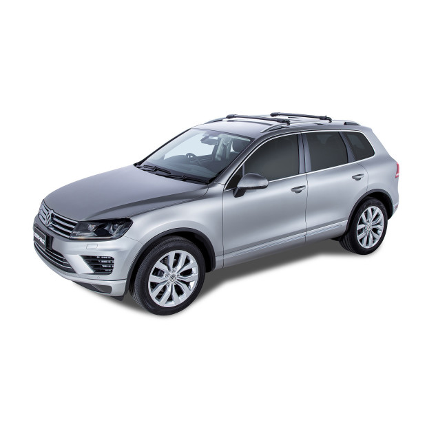 Kit 2 barres de toit noires RHINO-RACK Vortex SteathBar • JA7969 