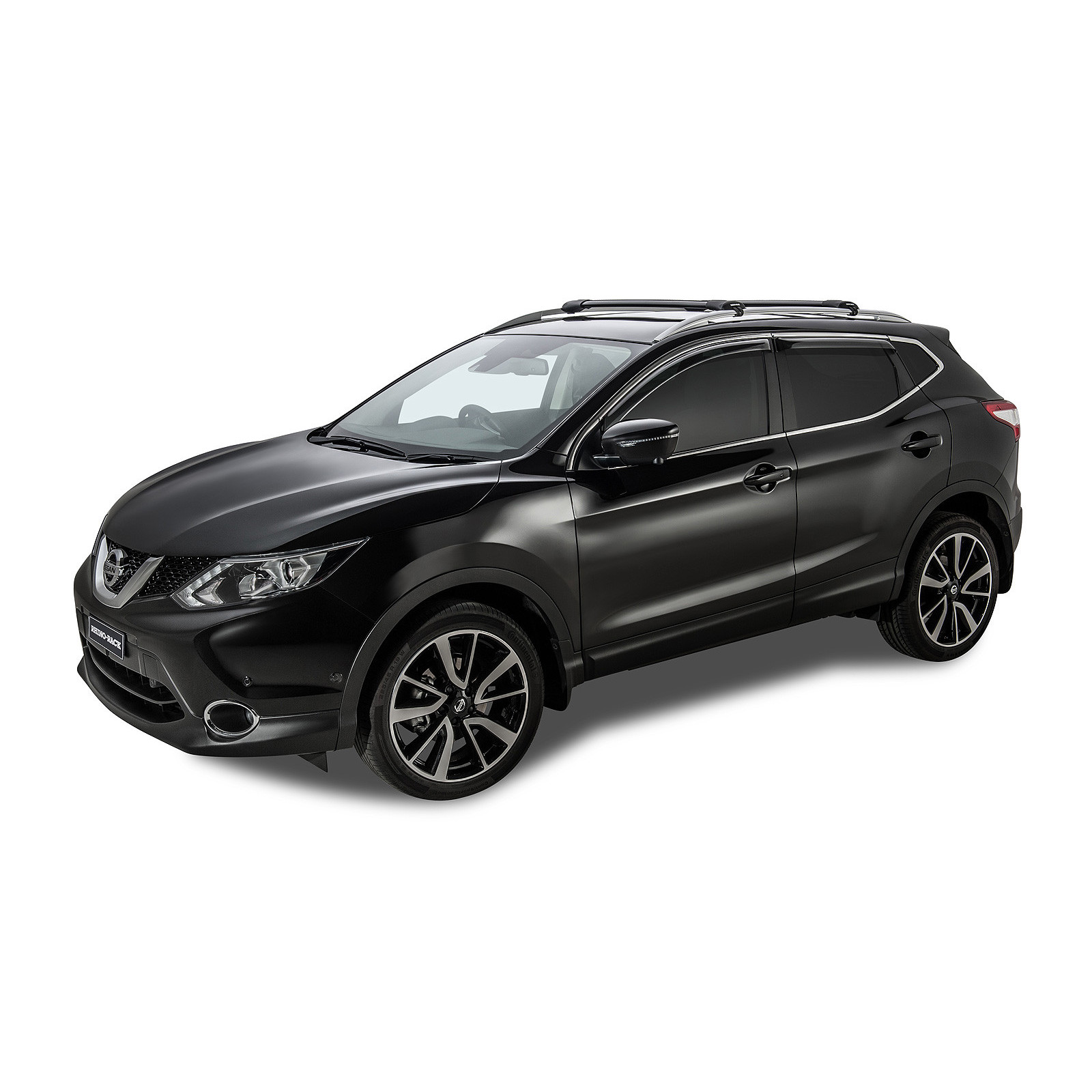 Kit 2 barres de toit noires RHINO-RACK Vortex SteathBar • JA7969 