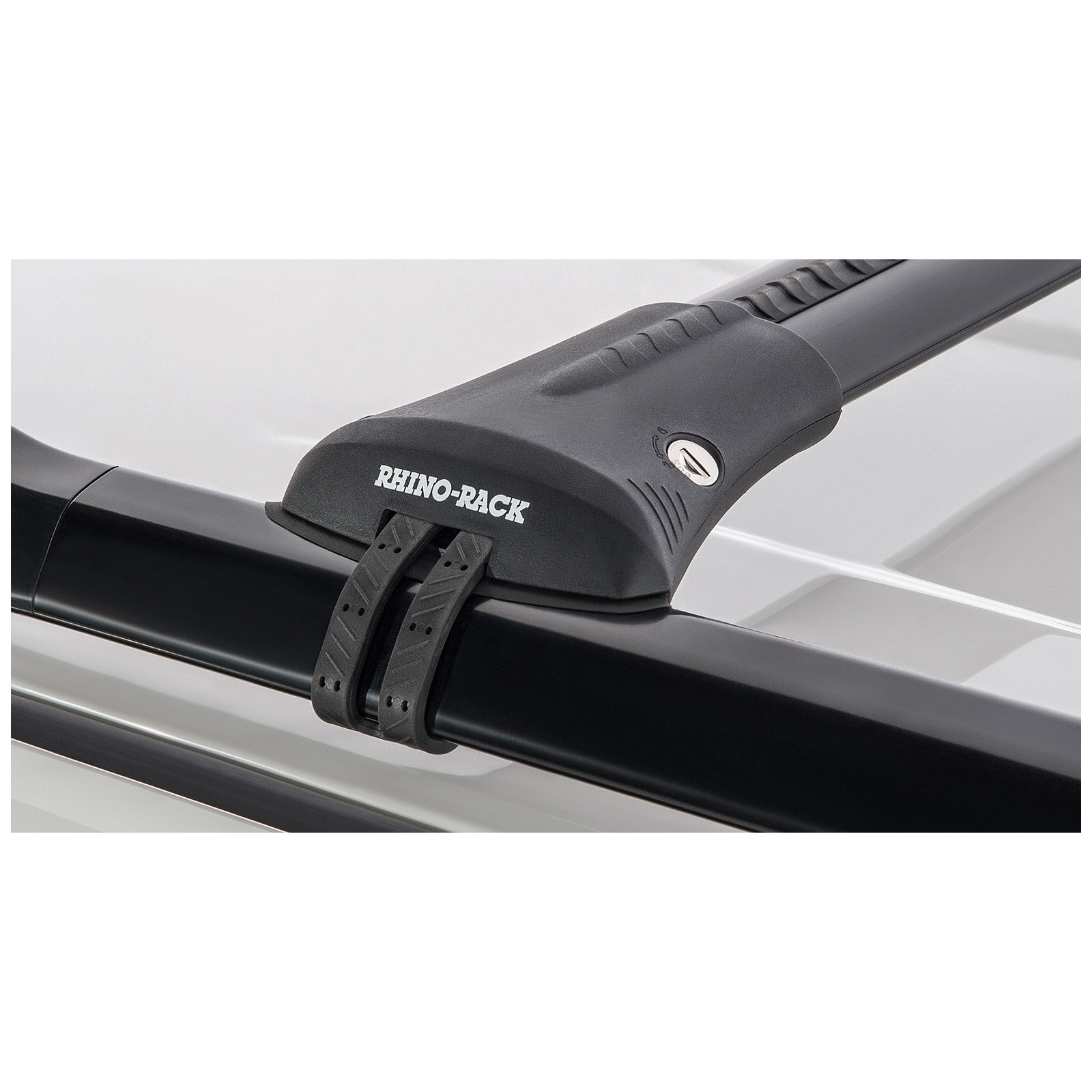 Kit 2 barres de toit noires RHINO-RACK Vortex SteathBar • JA7969 